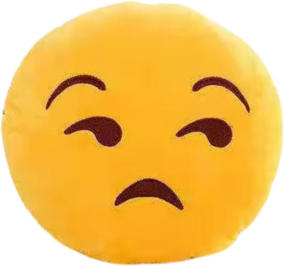 TechMax Solution Cute Smiley Pillow Plush Toy  - 30 cm(Yellow)