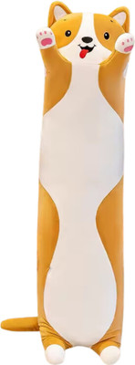 TechMax Solution The Orange Long Dog Plush Pillow  - 70 cm(Orange)