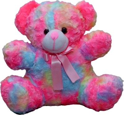 Kids wonders Rose rainbow teddy pink  - 35 cm(Multicolor)