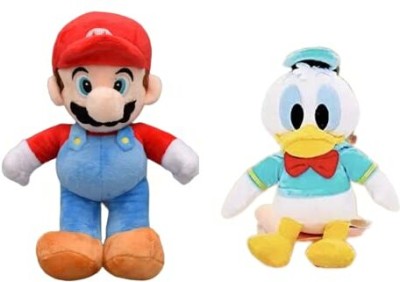 Vaishno Mario Green and Sky Donald Duck Playing Toy Birthday gift,  - 30 cm(Multicolor)