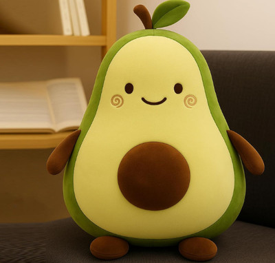 Saiak Avocado Soft Toy – Cute, Ultra-Soft Plush Stuffed Toy for Kids, Babies, Gifting  - 22 cm(Green)
