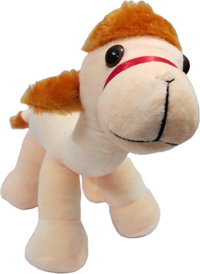Trendller Animal Desert king camel Plush Toy Stuffed Animal Toys for Kids - 28 cm  - 28 cm(Brown)