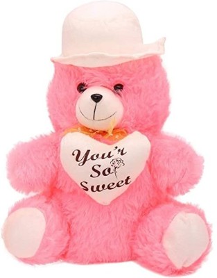 sai ji Cute Soft Plush Pink Teddy Bear Soft Toy for Kids  - 30 cm(Multicolor)