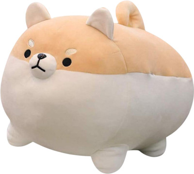 TechMax Solution Shiba Inu Stuffed Animal Plush Cute Dog Pillow and Toy  - 30 cm(Brown)