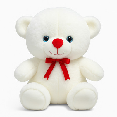 Funtoos White Couple Teddy Soft Toy for Valentine’s Day | Romantic Gift for Lovers - 26 cm(White)