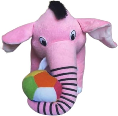 AVA TB Cute Stuffed Toys Soft Toys Elephant with boll  - 35 cm(Pink)