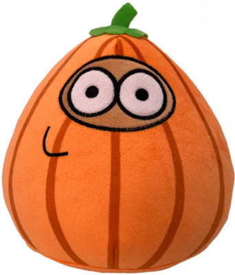 TechMax Solution Cuteness Orange Pou Plush Pillow  - 30 cm(Orange)