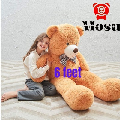 MOSU SOFT CUTE BIRTHDAY GIFT TADDY BEAR FOR KIDS AND GIRLS 6 FEET  - 182 cm(Brown)
