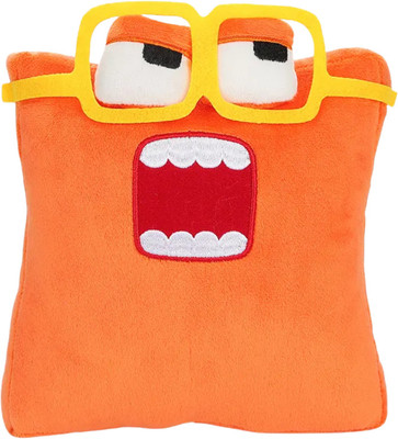TechMax Solution SQUARE FROM GEOMETRY SHAPE PLUSH TOY  - 30 cm(Orange)