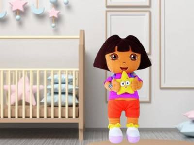 Teddify Playtime Doraa Doll Stuffed Playing Toy Kids Skin Friendly Ultra Soft  - 45 mm(Multicolor)