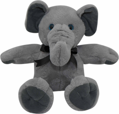 Hello Baby Ganesha Elephant Grey Soft Toy| Soft toy for kids | Animal Plush toy  - 28 cm(Grey)