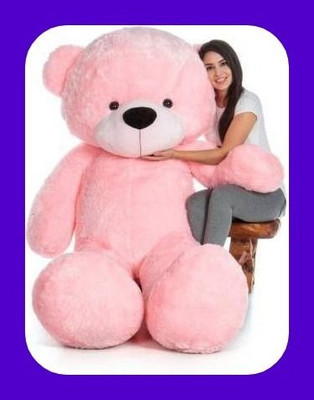Abhinav toys Z_4 FEET GIANT ADORABLE SOFT AND STUFFED TEDDY BEAR ESPECIALLY FOR KIDS_cls  - 120 cm(Pink)