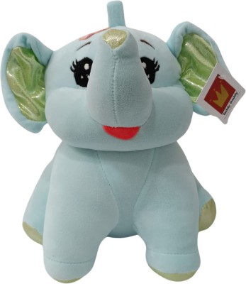 Teddy Daddy Butterfly Elephant Stuffed Soft Toy , Blue ( 1 single piece )  - 30 cm(Blue)