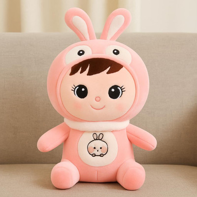 AG Enterprises Red Rabbit Teddy Bear | Super Soft Stuffed Doll Plush Toy for Kids Gift  - 30 cm(Pink)