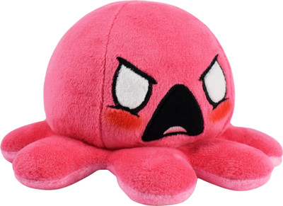 TechMax Solution The Transforming Plush the Pink Power with Reversible Anger  - 30 cm(PINK & FURIOUS PINK)