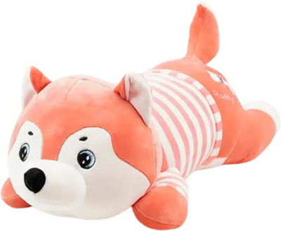 Divyanshi Enterprises Super Soft Husky Pillow Soft Toy Dog Stuffed Toy  - 52.5 cm(Multicolor)
