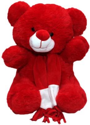 Kids wonders Stuffed Cute And Soft Teddy Bear For Some One Special Toys | MUFFLER TEDDY RED  - 50 cm(Multicolor)