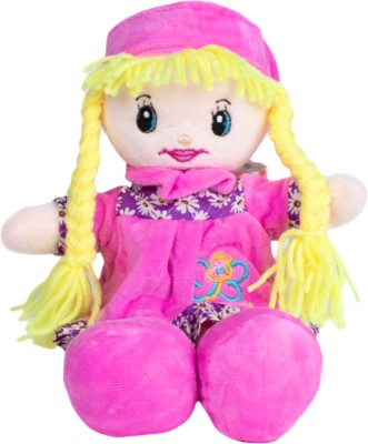 PunToon Kids Soft Rag Doll Plush Baby Doll for Cuddling and Playtime Buddy soft Toy For Kids  - 12 inch(Pink)