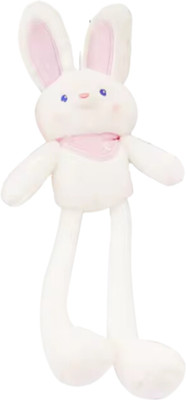 TechMax Solution CUTE WHITE STRETCH EAR BUNNY PLUSH  - 60 cm(White)
