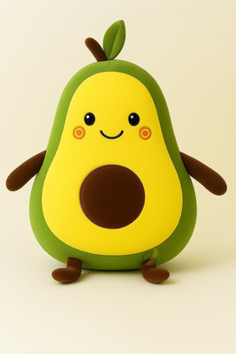 MARSELITE Avocado Soft Toy – Cute, Ultra-Soft Plush Stuffed Toy for Kids, Babies, Gifting.  - 30 cm(Green)