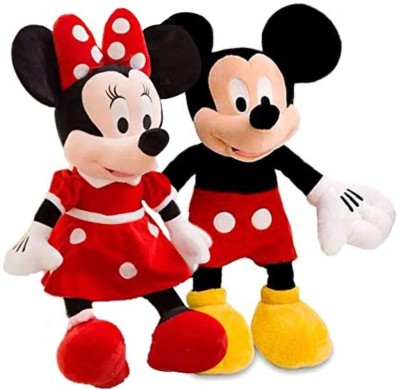 ARGHAV Mickey Mouse, Minnie Mouse Couple Cartoon Characters Washable for Girls Soft toy for birthday gift 50 cm  - 50 cm(Multicolor)