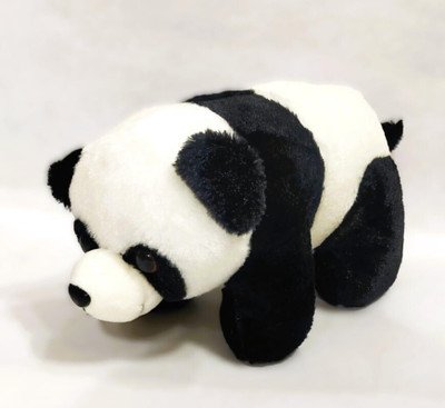 Vikausha Enterprises Cute Baby Panda Teddy Bear Soft Toy for Girls Kids  - 33 cm(White, Black)