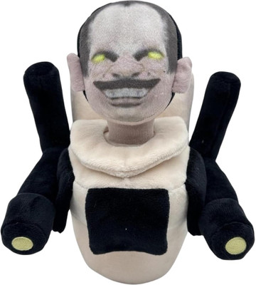 TechMax Solution TOILET GMAN PLUSH TOY  - 30 cm(White)