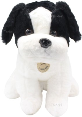 Tickles Puppy Dog Soft Stuffed Plush Animal Toy for Kids Birthday Gift  - 35 cm(Black)