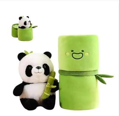 RSS SOFT TOYS Stuffed Bamboo Panda Plush Super Soft Hugging Teddy For Gift/kids/Girl - 35 cm  - 35 cm(Green)