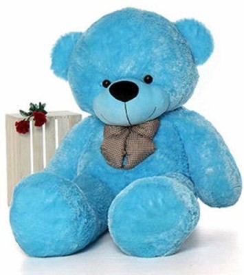 HOUSE OF COMMON 4 feet teddy bear jumbo size and so smooth, huggable 120 cm BLUE  - 45 inch(Blue)