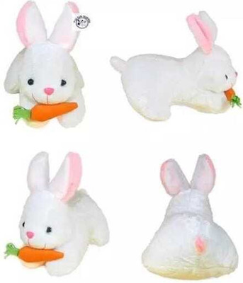 Cutepie FABRIC SOFT TOY Rabbit Stuffed Soft Toy Plush 26 cm White  - 14 cm(White)
