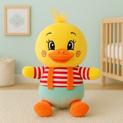 SOFTVIBE Duck Soft Toy 23 cm | Baby Plush, Kids Stuffed Animal Toy  - 18 cm(Yellow, Cute Stuffed Animal for Boys & Girls)