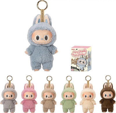 NH WORLD Suprise Energy Cute Plush Bunny Labubu Exciting Macaron Monster Toy for Kids  - 17 cm(Multicolor-Suprise After Unboxing)