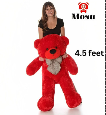 MOSU 4.5 Feet Teddy Bear, Birthday Gift for Girls, Boyfriend, Husband, Wedding  - 54 inch(Red)