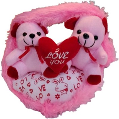 Satya Enterprise JHULA LOVE TEDDY  - 35 cm(Pink)