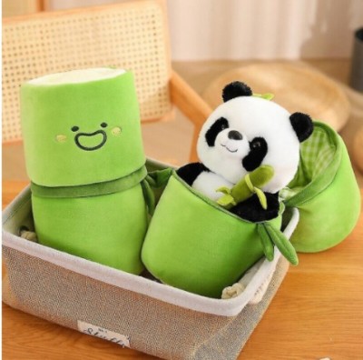 Liquortees Cartoon Panda Soft Stuffed toys  - 35 cm(Black & White)