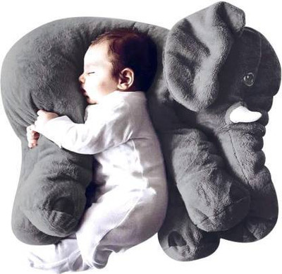 Nihan Enterprises Big Size Stuffed Elephant Soft Plush Toy for Baby Girl, Boy & Kids  - 40 cm(Grey)