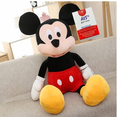 AVS Soft mickey mouse Toy Stuffed Animal Cute Toy for Kids (Red)  - 60 cm(Multicolor)