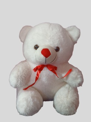 ATABAIG Teddy Bear Plush Soft Toy Cute Kids Birthday Animal Baby Boys/Girls White Colour  - 20 cm(White)