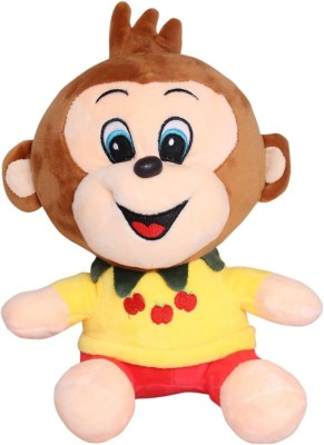 Divyanshi Enterprises Super Soft Toy fruit monkey Plush Toy for Kids  - 36 cm(Multicolor)