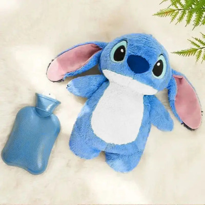 BestLook Stitch Teddy Bear Hot Water Bag for Soothing Relaxation and Period Cramp Relief  - 30 cm(Blue)