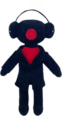 TechMax Solution speakerwomen plush toy  - 30 cm(Black)