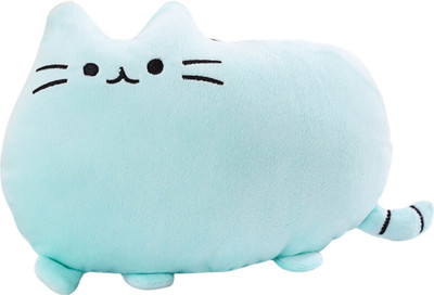 TechMax Solution Cute Blue Cat Kawaii Pillow Plush Toy  - 30 cm(Blue)