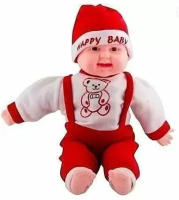 Novelty Enterprises Musical Laughing Happy Baby Boy Doll (Multicolor) Pack of 1 - 12 mm  - 10 mm(malticolor)
