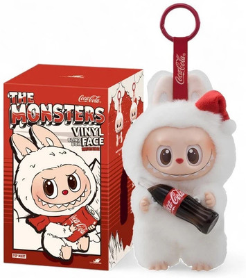 TOYRENTTO Labubu Coca-Cola Bunny Vinyl Figure – Limited Edition Collectible Doll Toy  - 15 cm(White)
