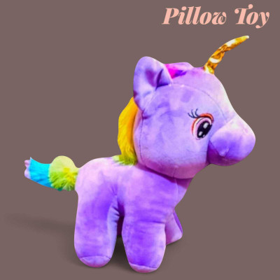 Luipui Unicorn Pillow Toy – Premium Plush for Kids & Gifting | Ultra Soft Toy  - 38 cm(Blue)