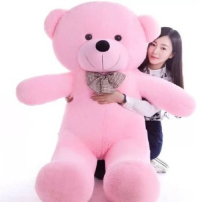 huge laugh CB_B_189 5 FEET 5 FEET Long Teddy Bear with Neck Bow Stuffed  - 60 inch(Pink)