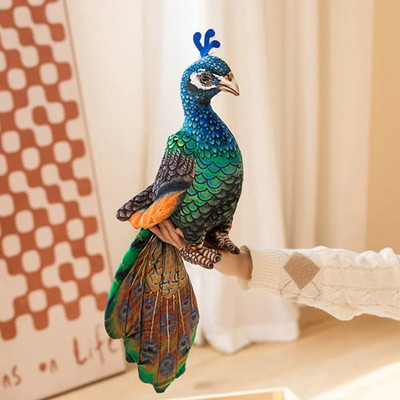 PLUSHJOY Peacock Soft Stuffed Plush Animal Toy for Kids and Birthday Gift Toys  - 46 cm(Multicolor)