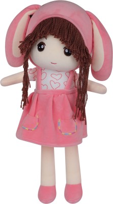 Vinee Ear Bunny Doll -Beautiful Soft Toy for Kids, Washable Plush Baby Toys for Girls  - 45 cm(Pink)