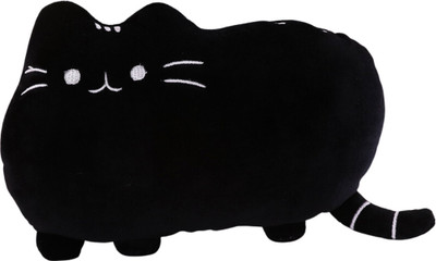 TechMax Solution Cute Black Cat Kawaii Pillow Plush Toy  - 45 cm(Black)